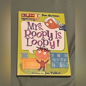 Mrs. Roopy Is Loopy! Children's Book by Dan Gutman - Yellow Cover